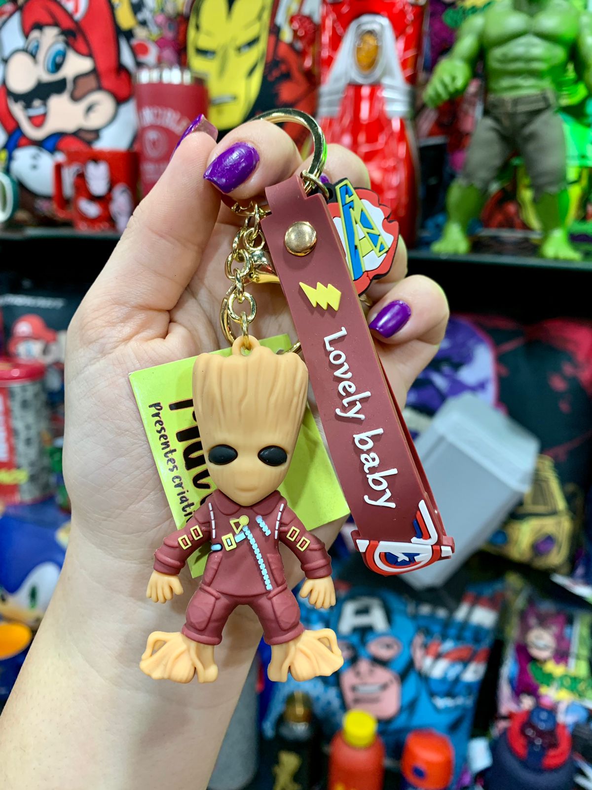 Chaveiros importados Groot