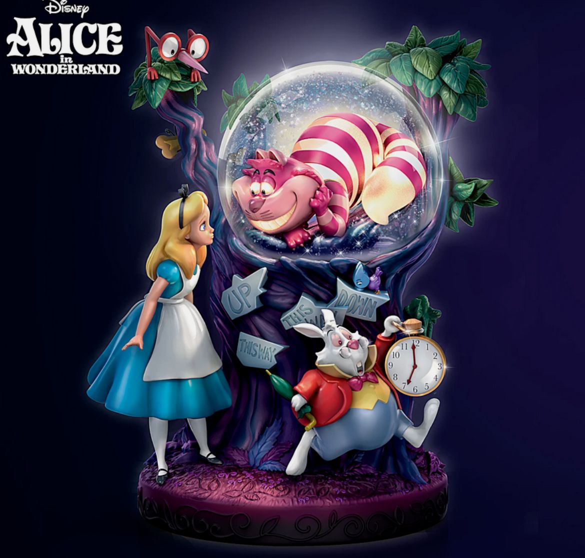 Globo de neve Alice no país das maravilhas