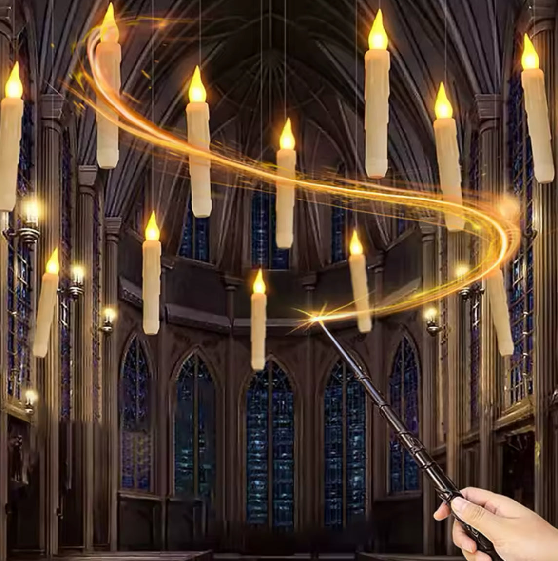 Velas flutuantes Harry Potter