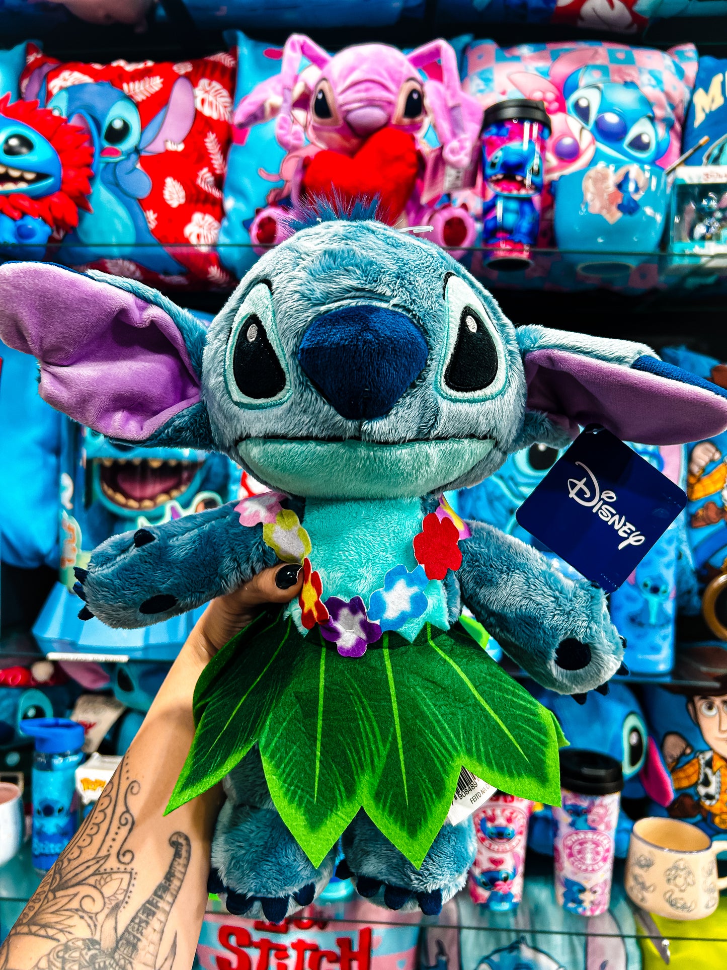 Pelúcia Stitch Hawaiano