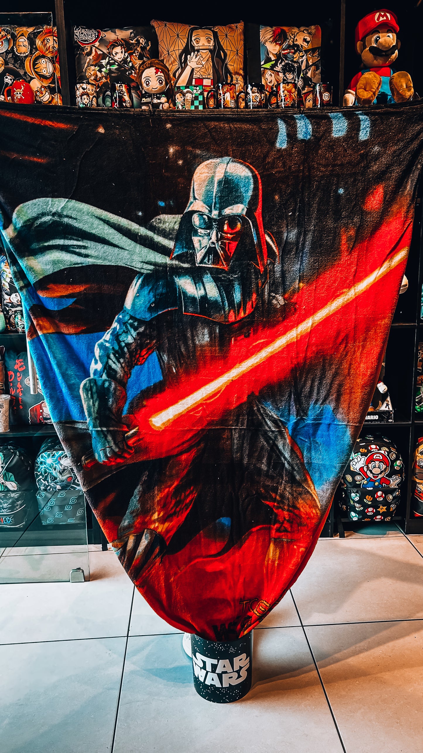 Kit balde com manta Darth Vader Séries