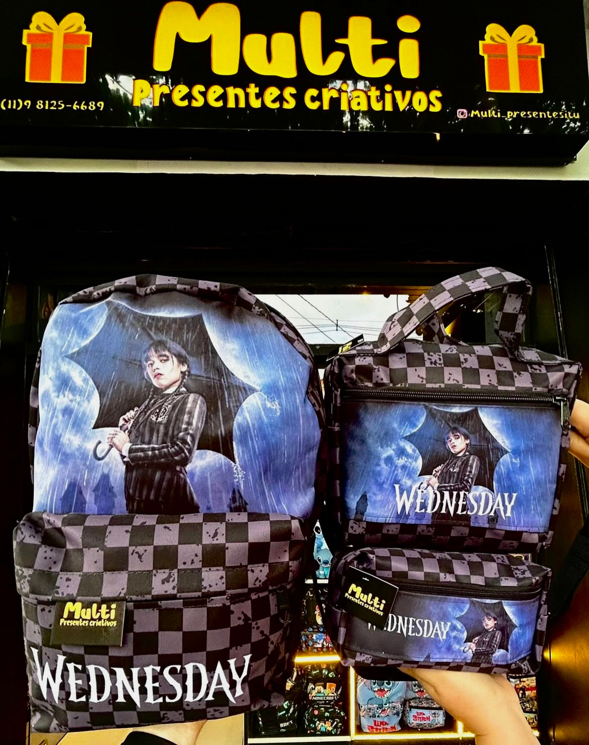 Kit mochila Wandinha
