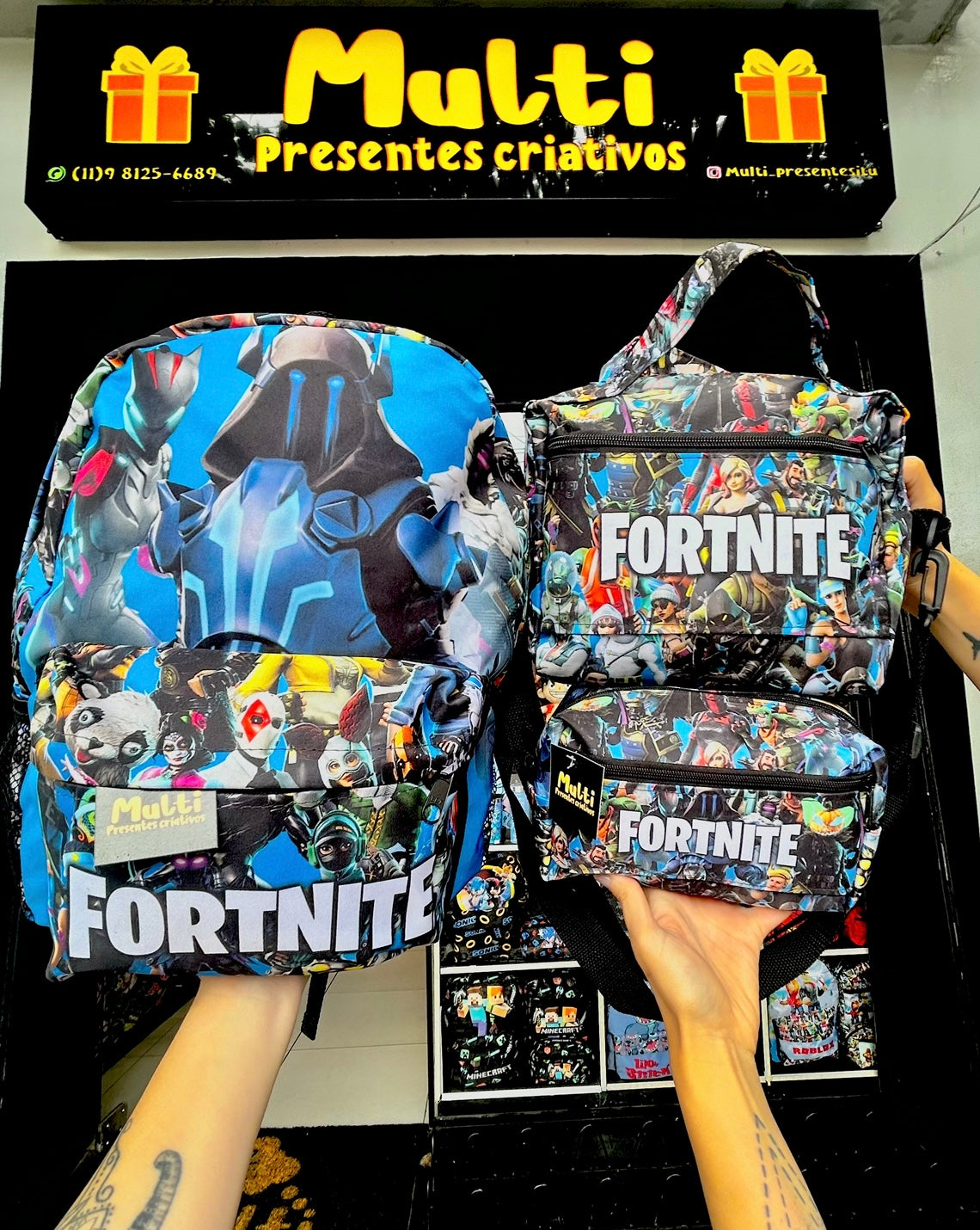 Kit mochila Fortinite