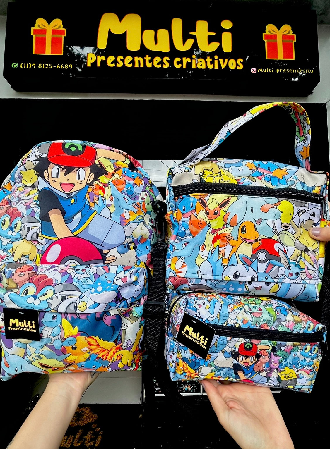 Kit mochila Pokemon