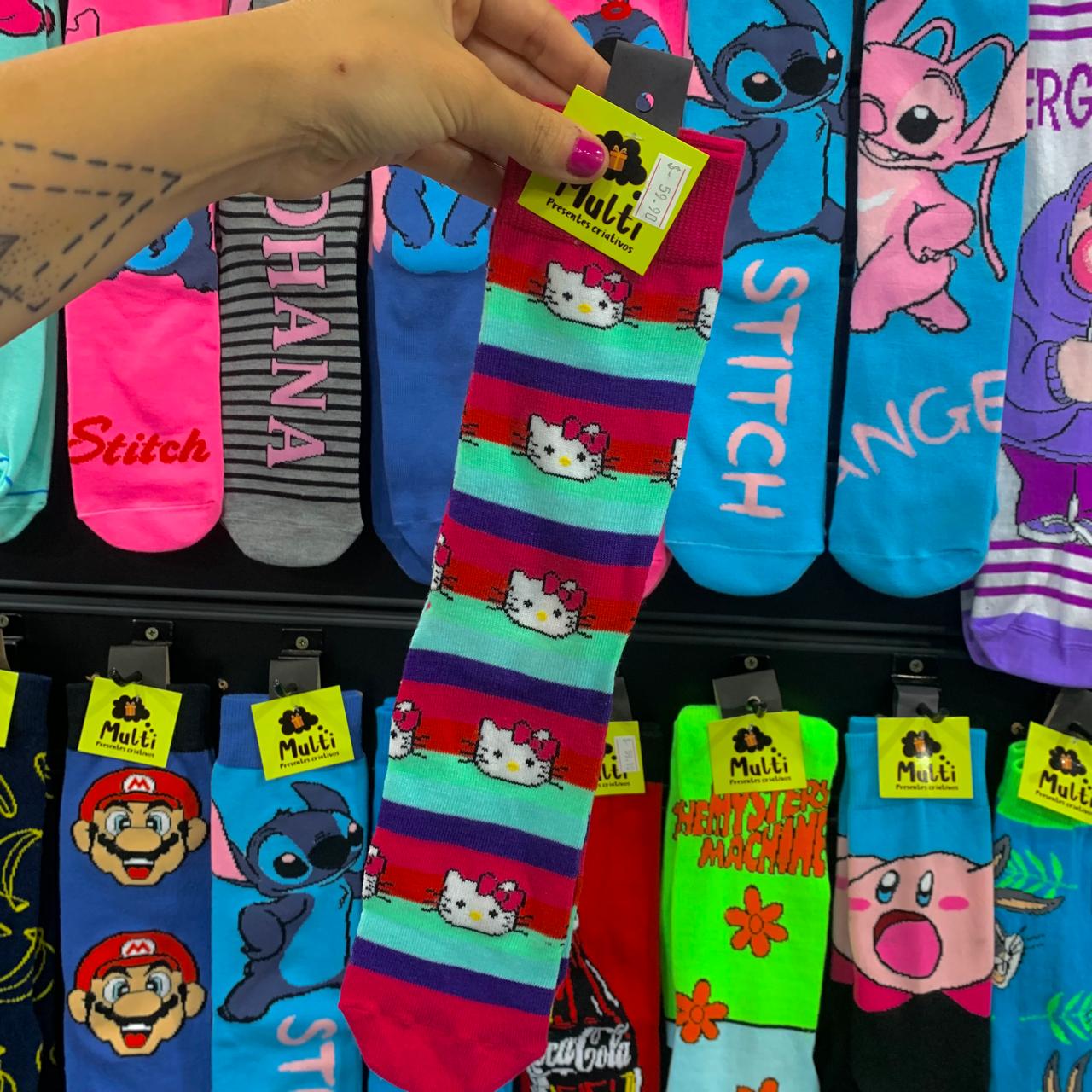 Meia Hello kitty importada