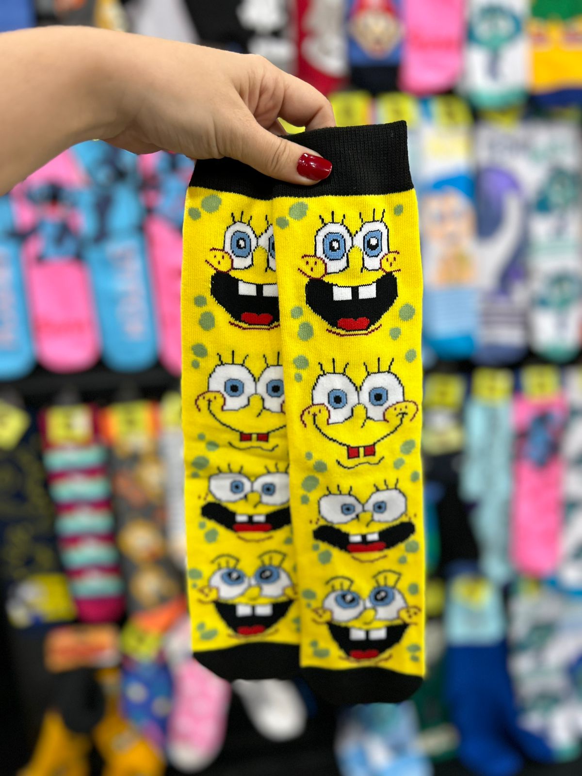 Meias Importadas bob sponja
