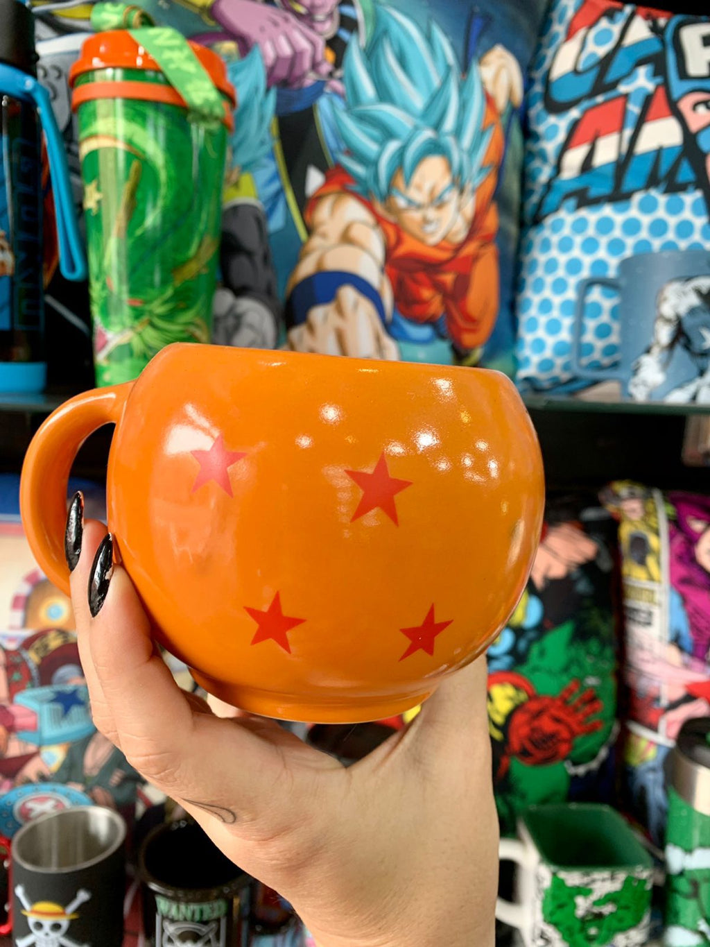 Caneca Formato 3D Esfera do Dragão - Dragon Ball Z - 450 ml