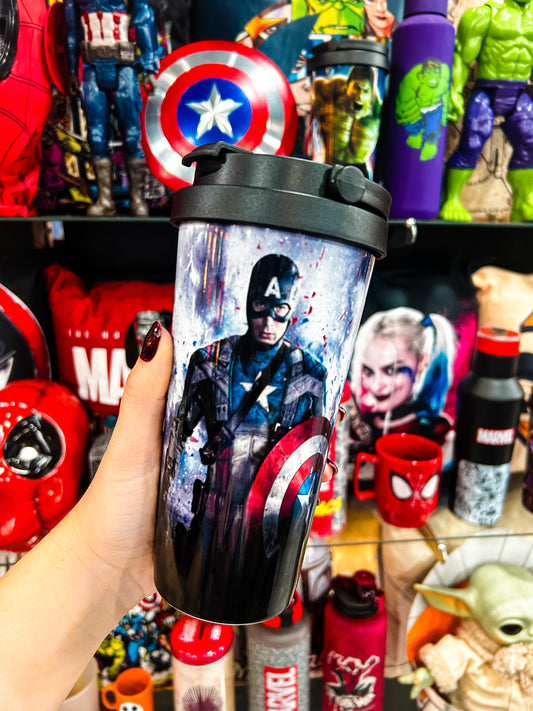 Copo térmico capitão América