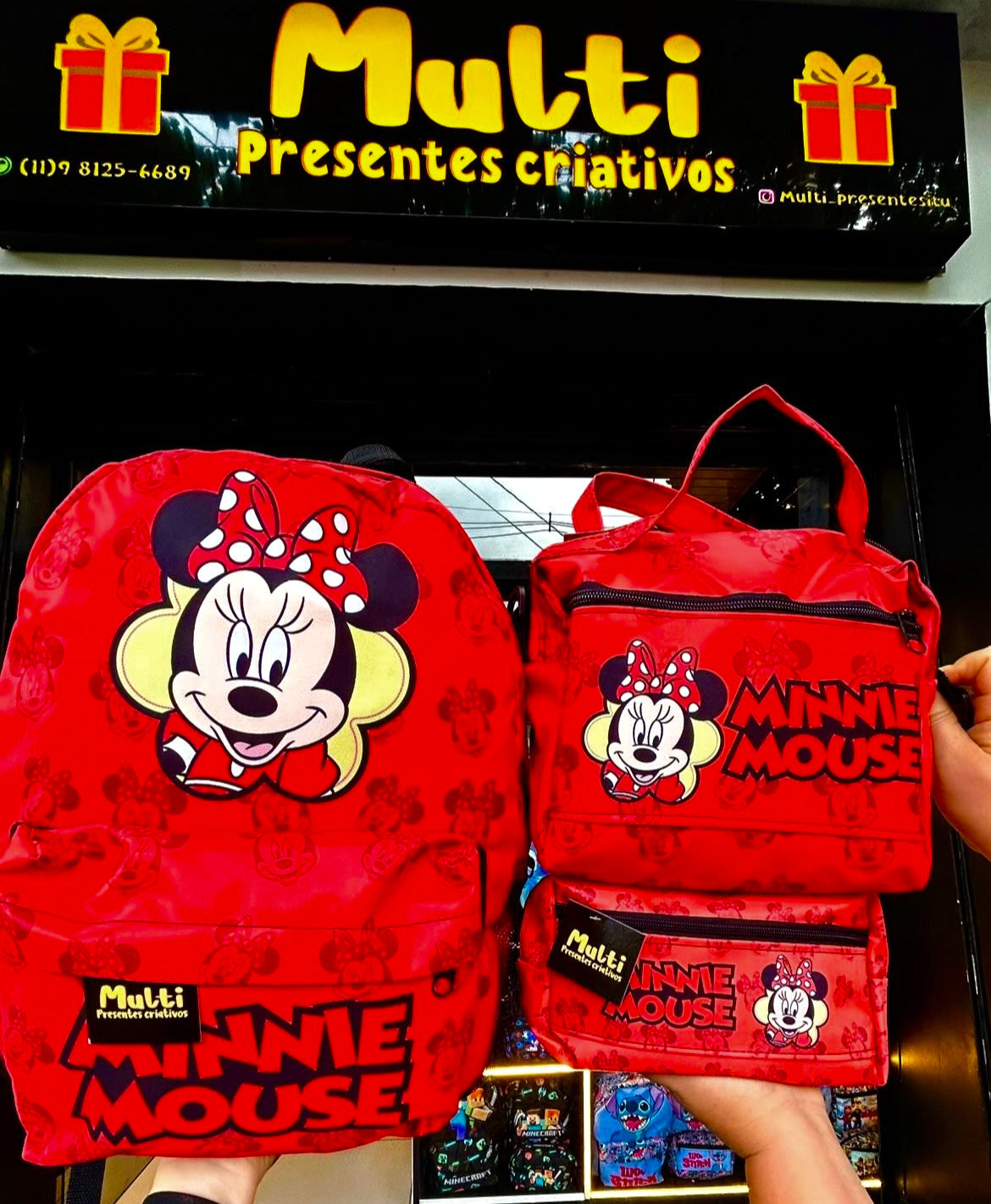 Kit mochila Minnie