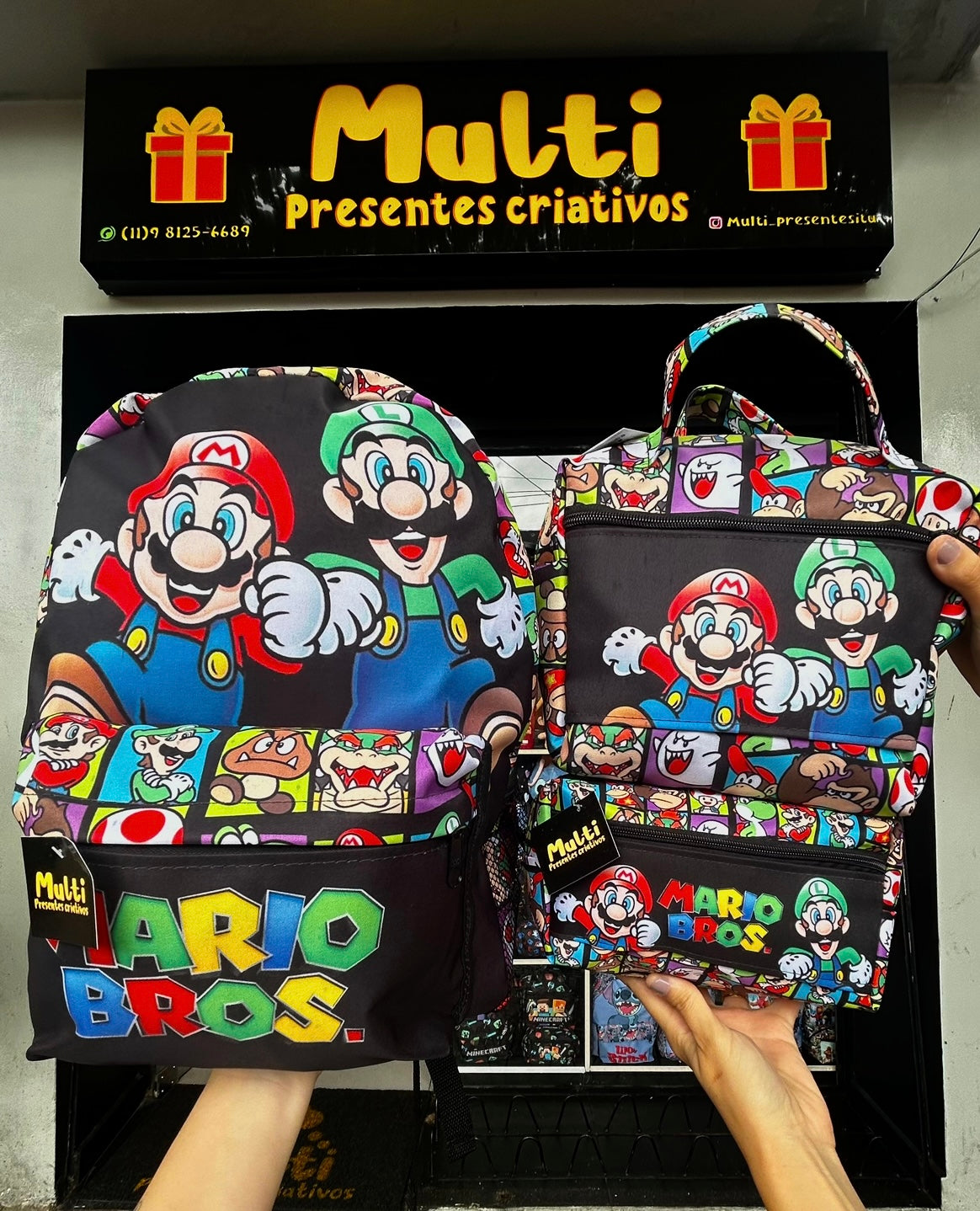 Kit mochila mario