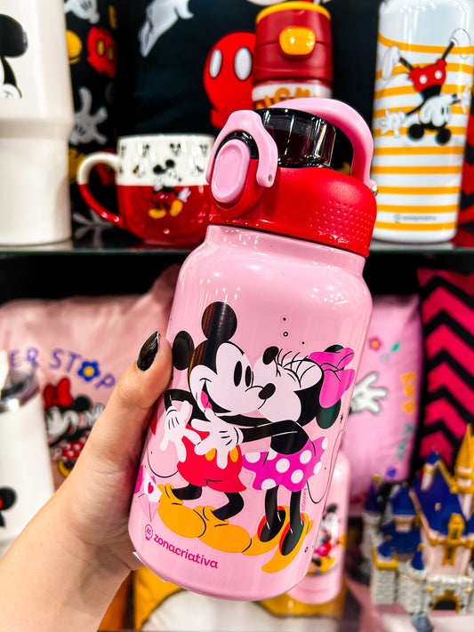 Garrafa térmica Mickey e Minnie Disney
