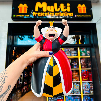 Boneco Rainha de copas Alice no país das maravilhas
