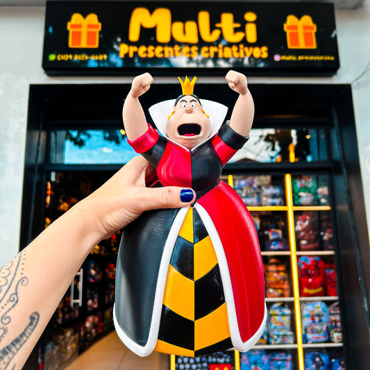 Boneco Rainha de copas Alice no país das maravilhas