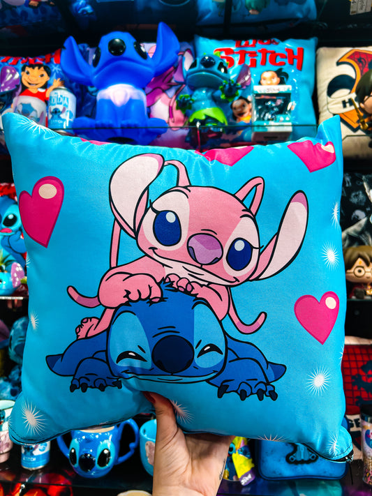 Almofada Stitch e Angel