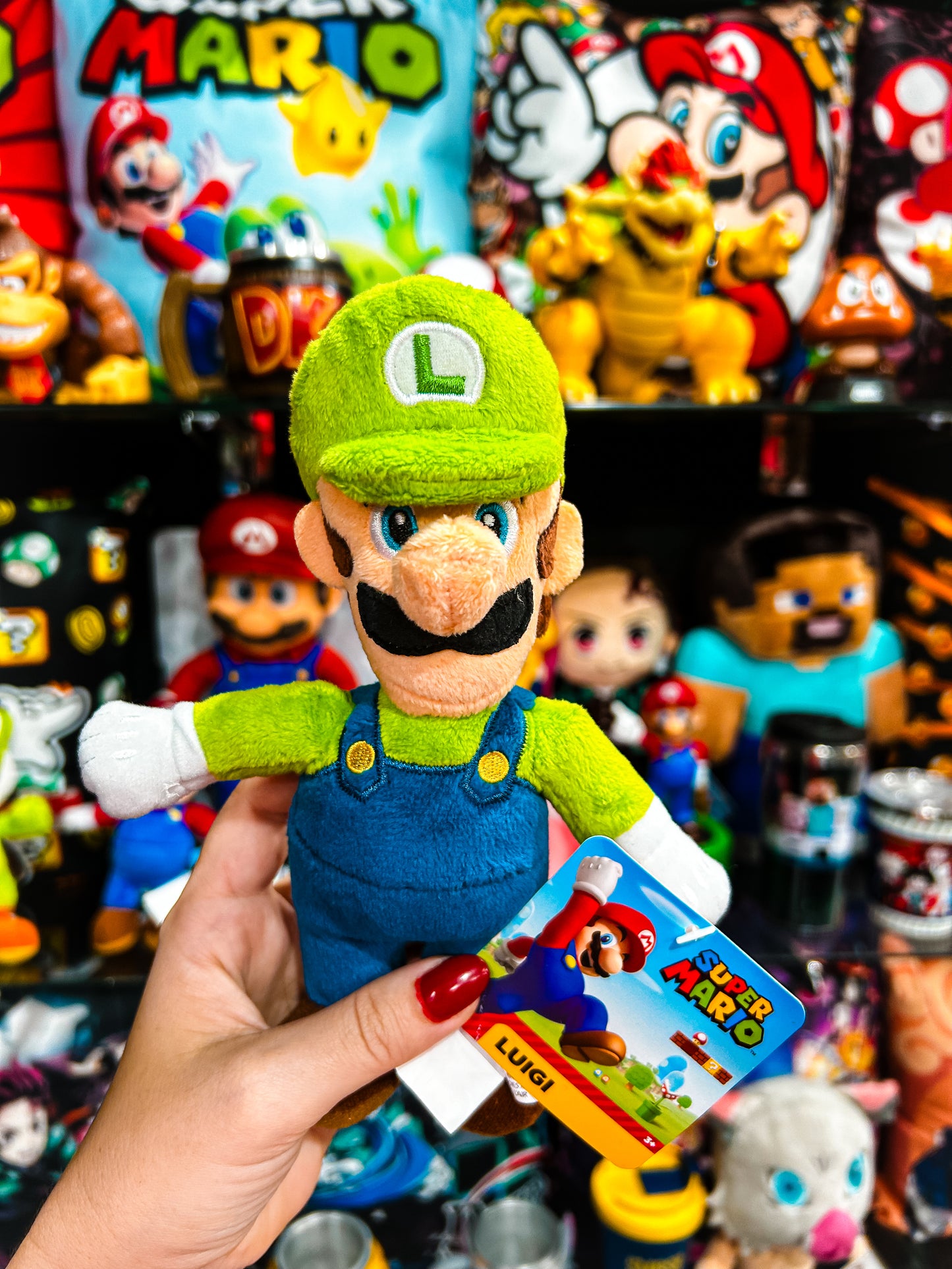 Mini pelúcia Luigi Nintendo