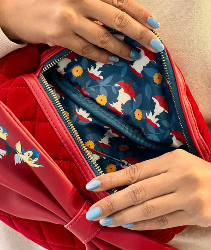 Bolsa lateral branca de neve