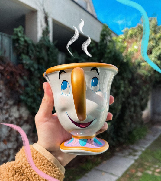 Caneca zip bela e a fera