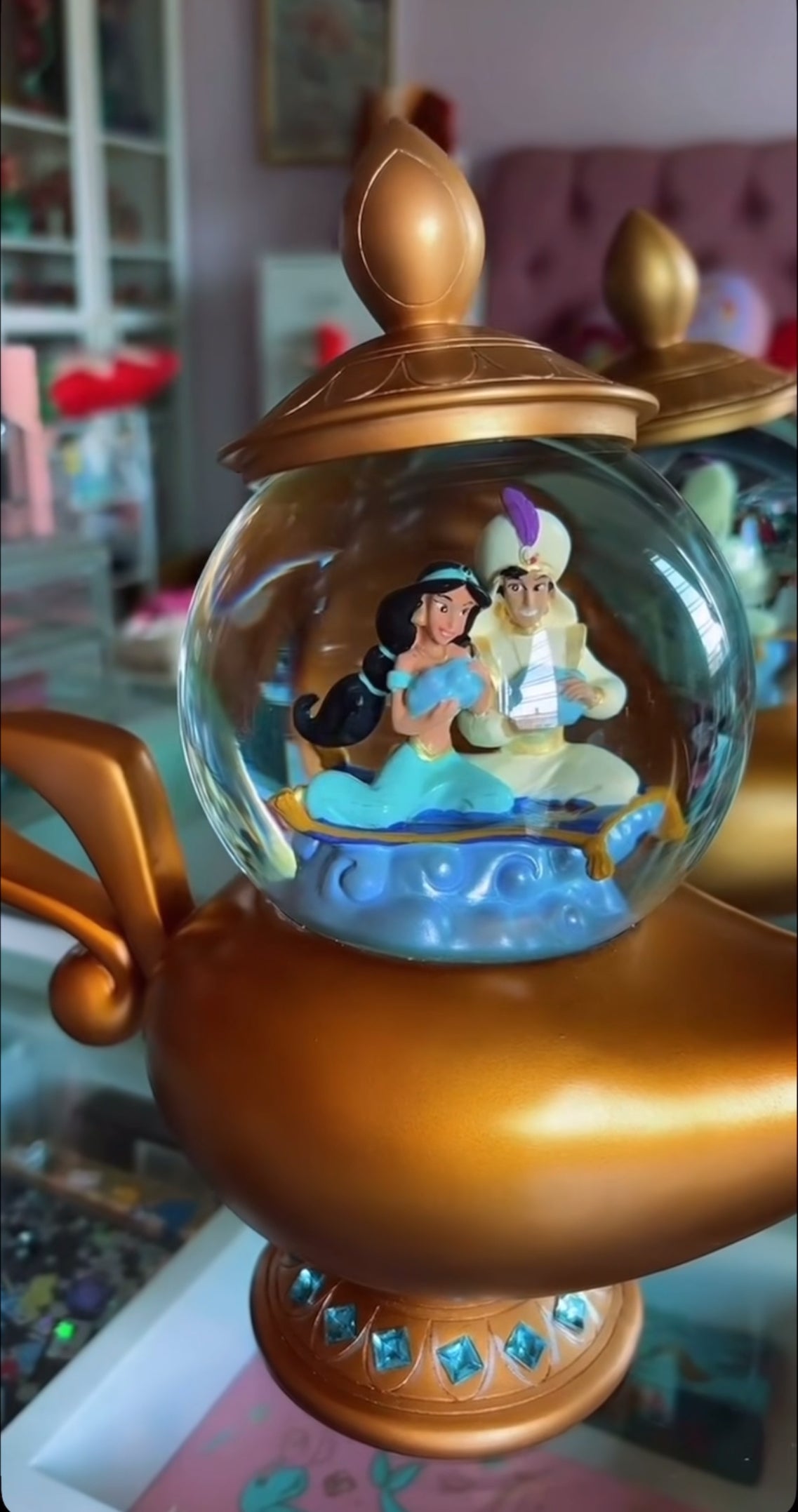 Globo de neve lâmpada Aladdin
