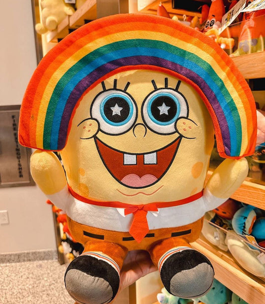 Pelúcia Bob Sponja arco íris