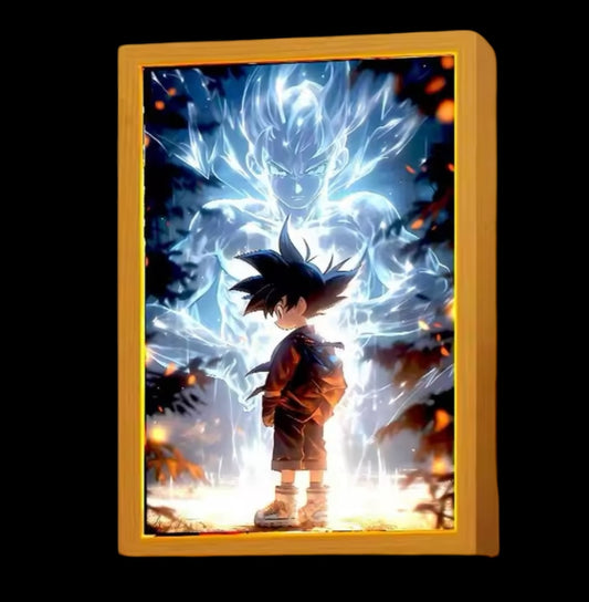 Quadro luminária dragonball