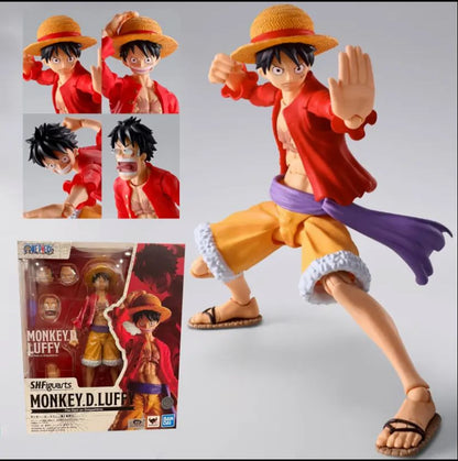 Boneco importado articulado Luffy