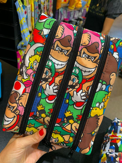 Estojo super Mário 3 divisórias