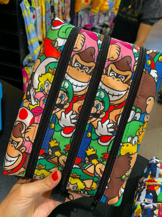 Estojo super Mário 3 divisórias