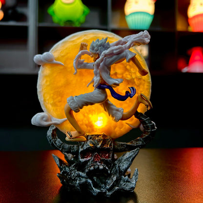 Estatua Luminária Luffy One Piece