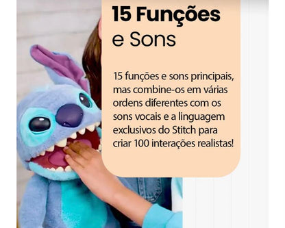 Pelúcia Stitch animatronic importado