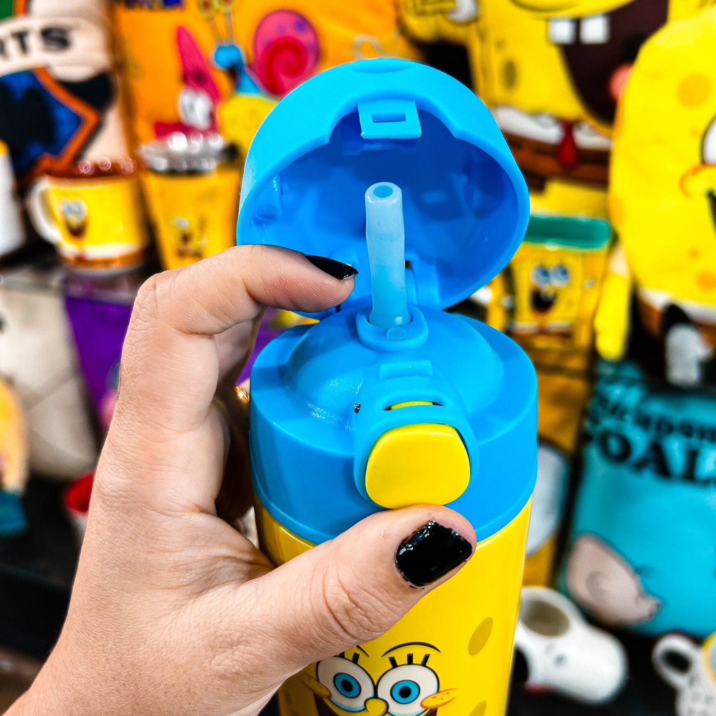 Garrafa térmica bob sponja fofura